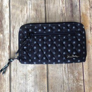 VERA BRADLEY SEAPORT NAVY ZIP AROUND WALLET